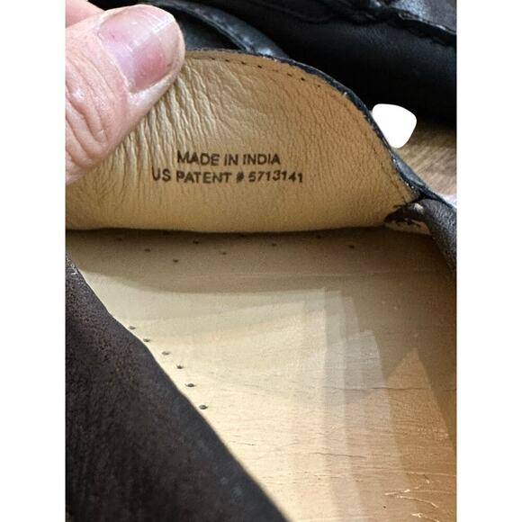 Cole Haan Men's Black Leather Air Soles Driving Moccasins Slip On Loafers Size 8 - Picture 5 of 7